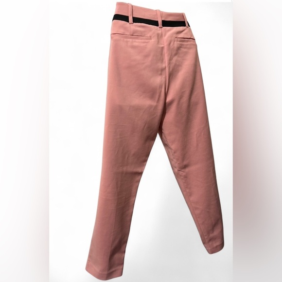 New York & Company 7th Avenue Pink and Black Striped Straight Leg Pants Size 6 - Picture 3 of 4